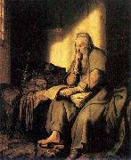 Saint Paul in prison Rembrandt